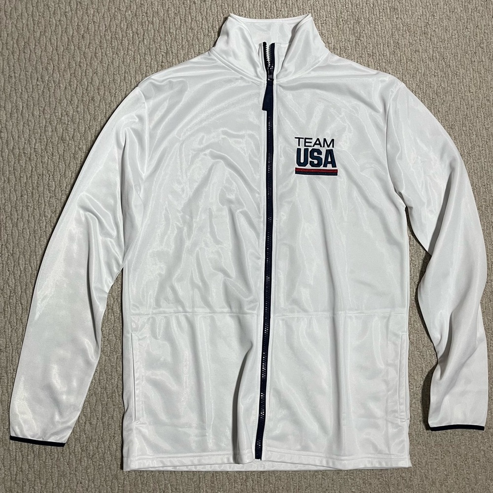 Team USA Men's (unisex) White Lightweight Jacket Men’s M